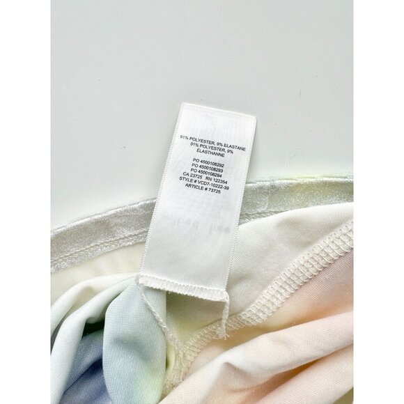 Aritzia WILFRED FREE Moon Pastel Tie Dye Velvet Cropped Turtleneck Top, Size XS - Picture 10 of 15